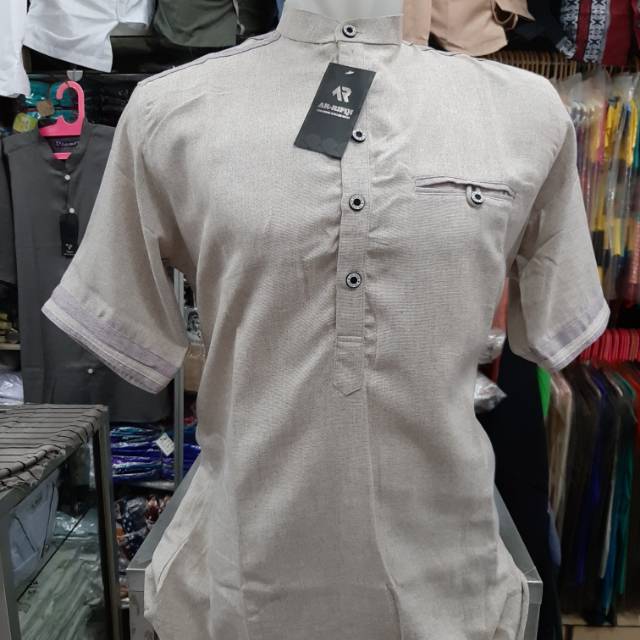 KURTA SERBA MURAH Kurta pdk (cream kominasi ungu muda)