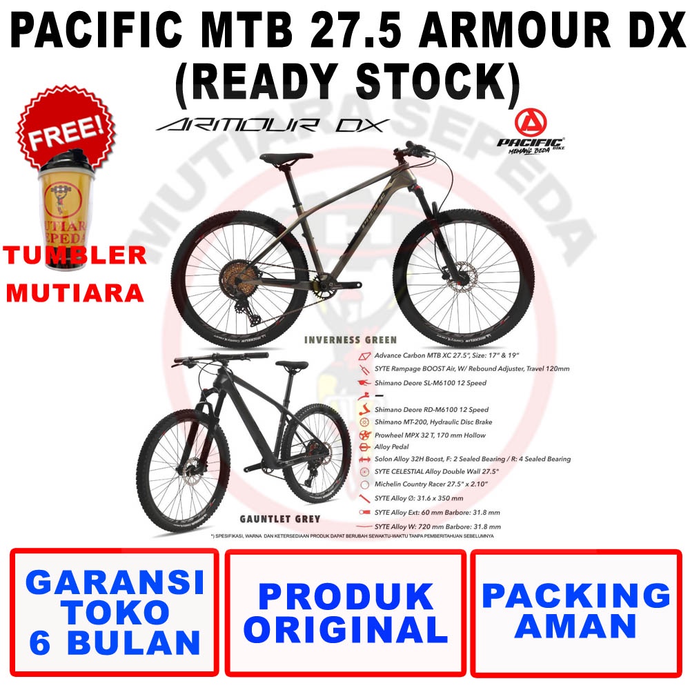 Sepeda MTB 27,5 Pacific Carbon Armour DX