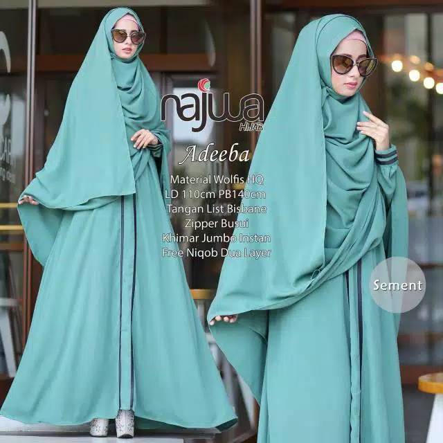 Gamis preloved set hijab dan cadar