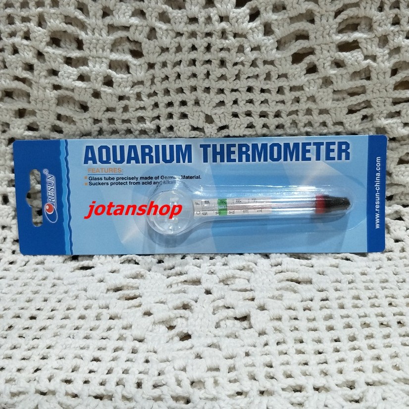 RESUN Thermometer Pendek Aquarium Thermo Meter Termometer  aquascape