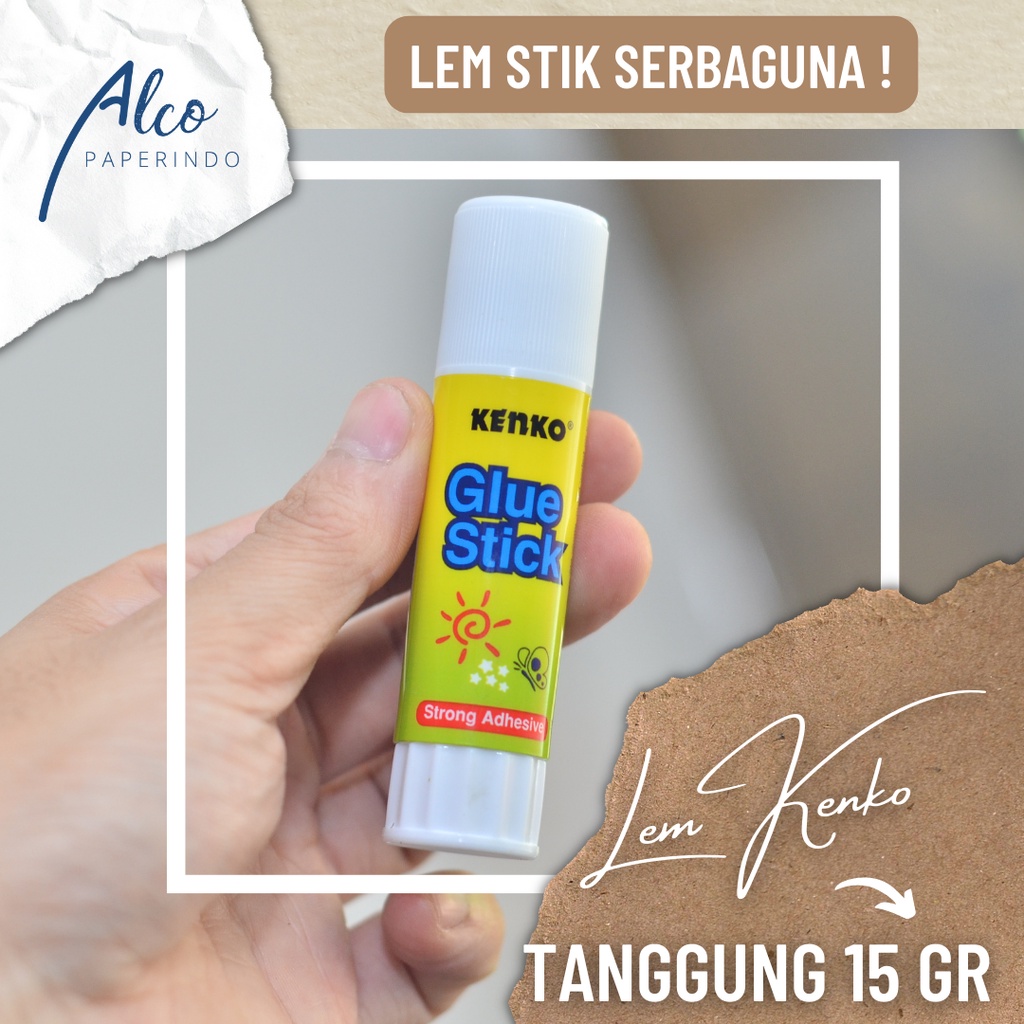 

Lem STIK KENKO tanggung 15gr Lem Kertas Lem Putar