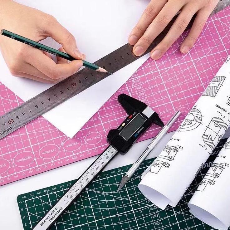 

Berkualitas! TOOL Alas Potong Ukuran A3 /A4 PVC Cutting Mat Cutting Pad Board Alat DIY Double Size