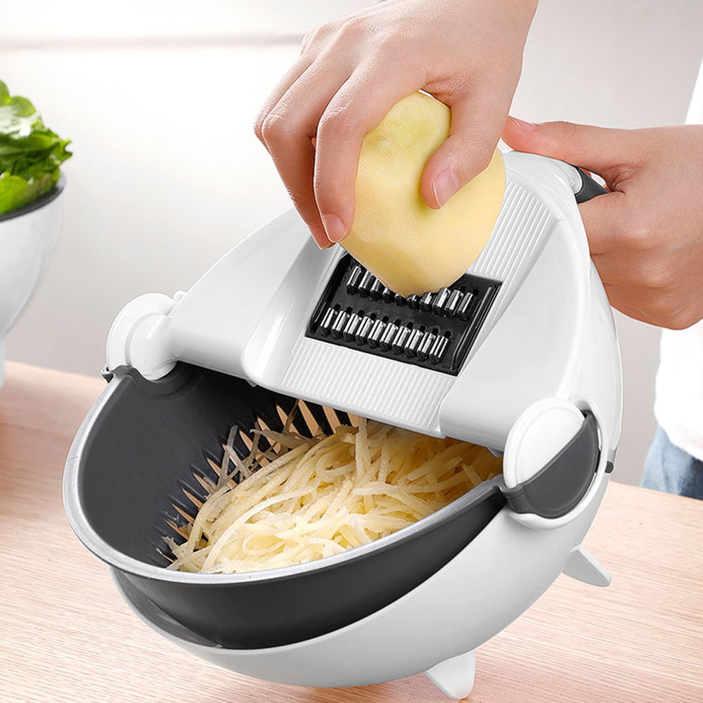 Parutan Mangkok Magic Slicer Dicer putih / Parutan Magic / Parutan serbaguna