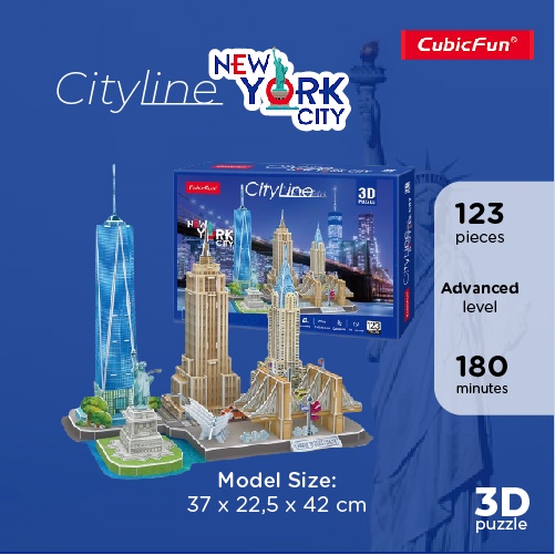 CUBICFUN Cityline New York MC255H - 3D Puzzle