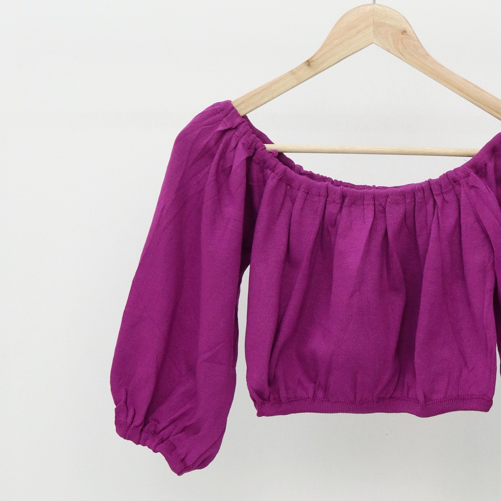 Sana purple crop top -Thejanclothes