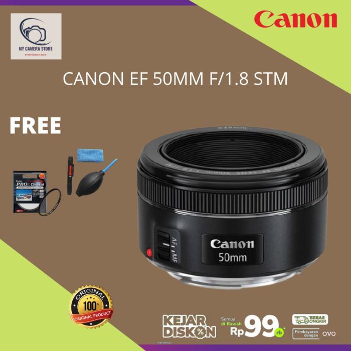 Lensa Kamera Canon 50Mm F 1.8 Is Stm Baru Dan Original