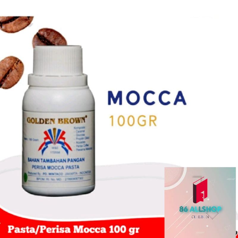 

pasta/perisa mocca ( golden brown ) isi 100gr
