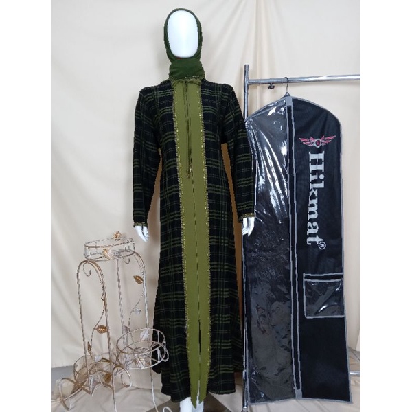 Abaya Hikmat A3385-02/Abaya Impor Saudi/Abaya Premium