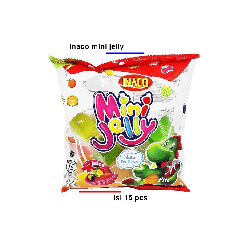 

INACO Mini Jelly with Nata de Coco - Isi 15 cup