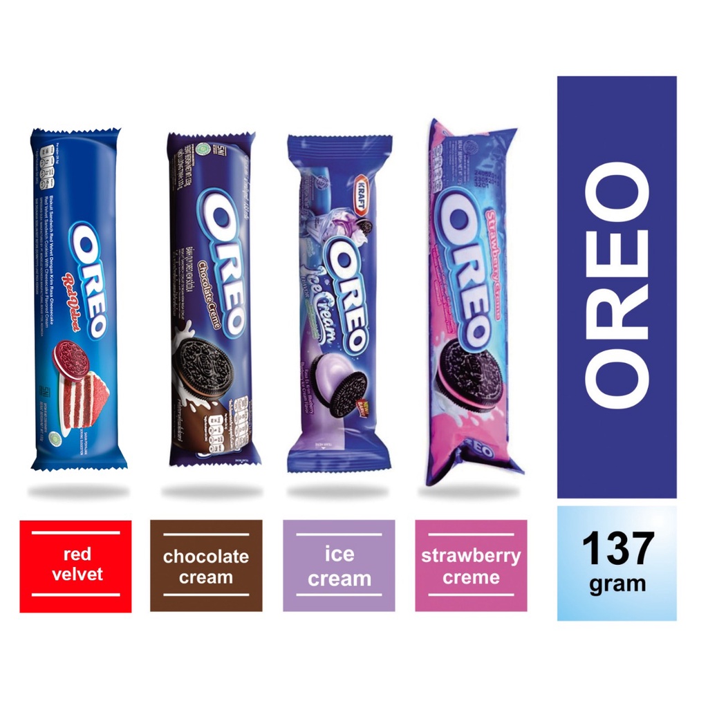 

Oreo Roll 137gr 4 Varian Rasa HALAL