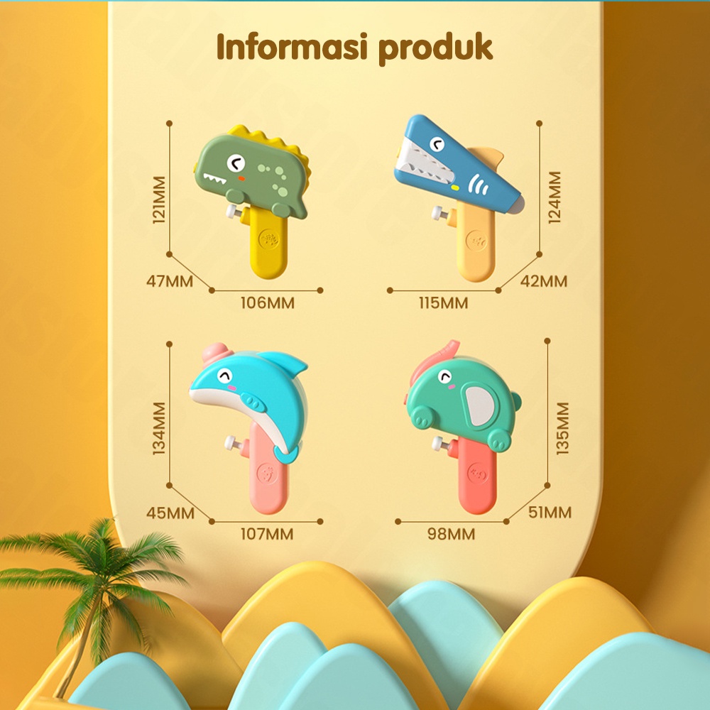 Halo Baby Mainan Pistol Air Anak tembakan air anak children water gun Pistol Air Hiu Puffer Anak-anak