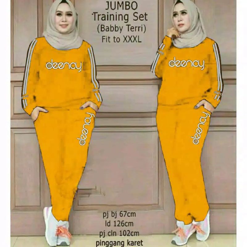 XOS - SET DEENAY / SETELAN MUSLIMA / SETELAN OLAHRAGA / FASHION WANITA MUSLIM / COD✅ (Good Quality)