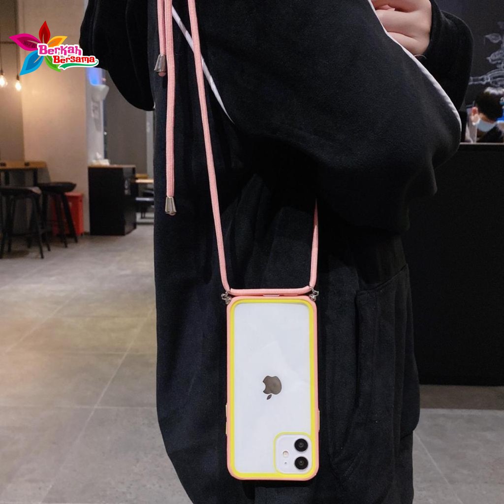 SOFTCASE SLINGCASE LANYARD TALI AURORA REALME C1 C2 5S 5 5I C3 6 NARZO PRO C20 C12 C25 BB2832