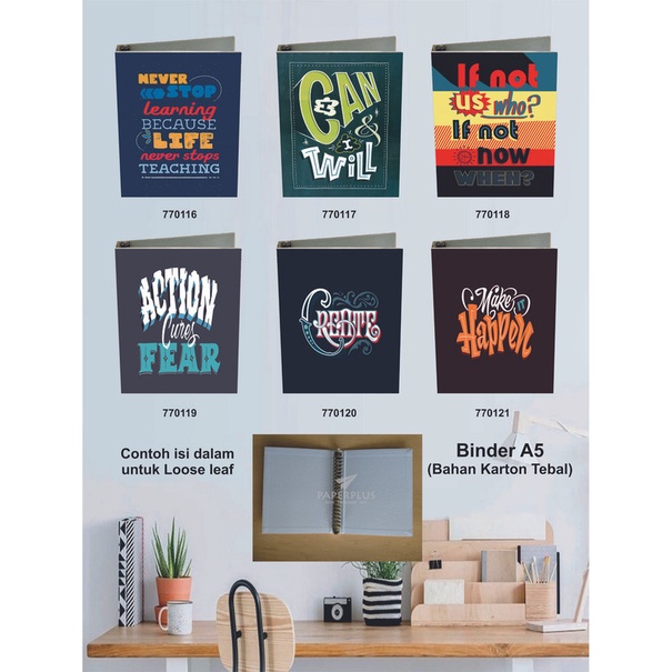 

Binder A5 / Binder Note A5 / Typography / Set 2865