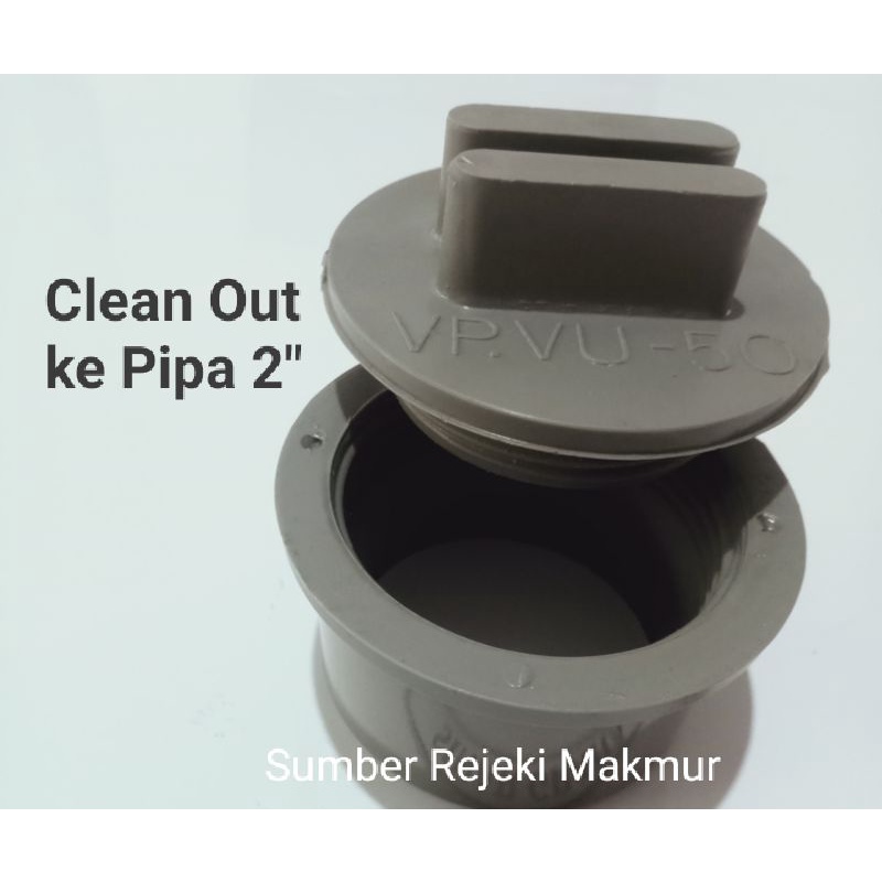 Clean Out 2" buangan untuk pipa 2" set biopori