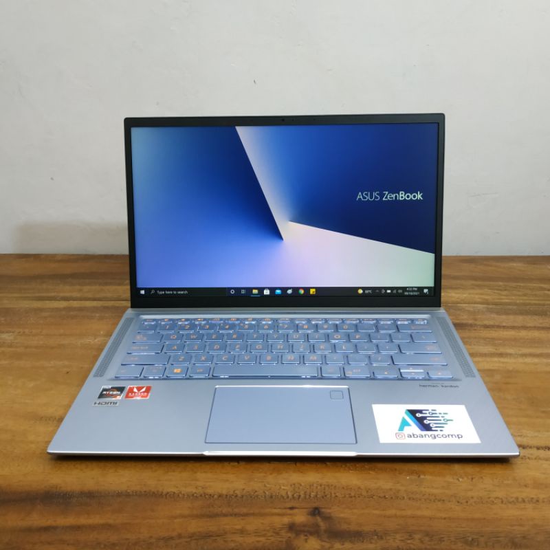 Asus Zenbook UM431DA Ryzen 5 Ram 8GB SSD 512GB GARANSI RESMI LAYAR 100%sRGB not duo