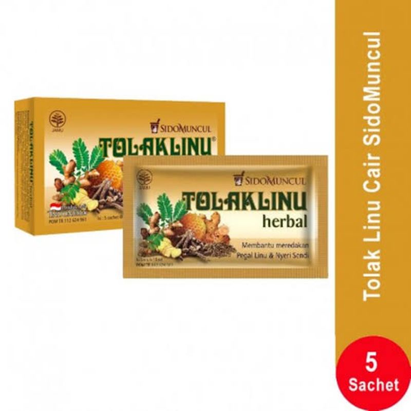 Tolak Linu Herbal Sido Muncul Box isi 5 Sachet ORIGINAL-BPOM