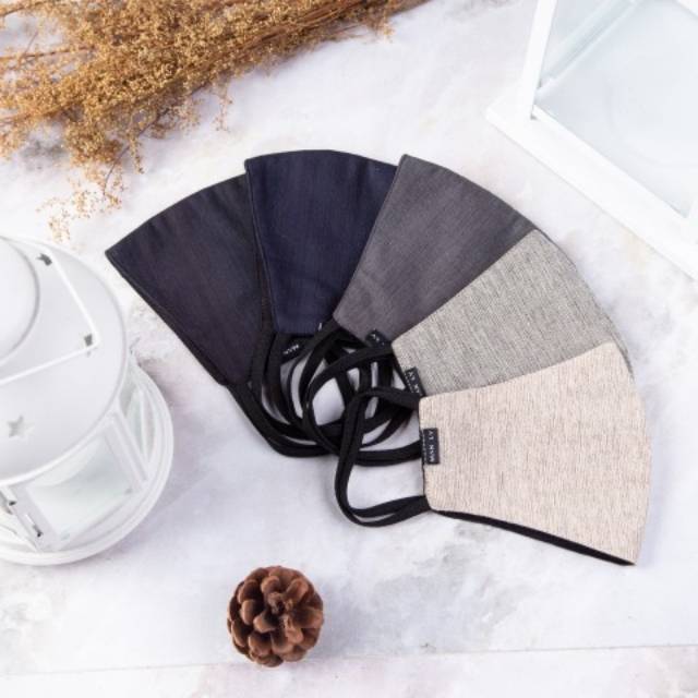 GROSIR Masker Manly 3ply ISI 5 PCS Earloop Karet Baru