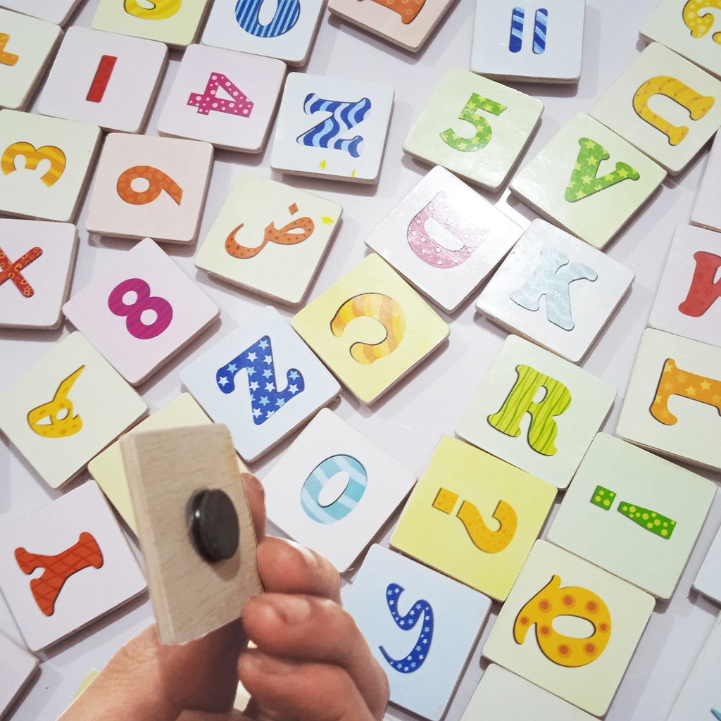 MAGNET HURUF MAGNET KULKAS HURUF HIJAIYAH ANGKA DAN ALFABET