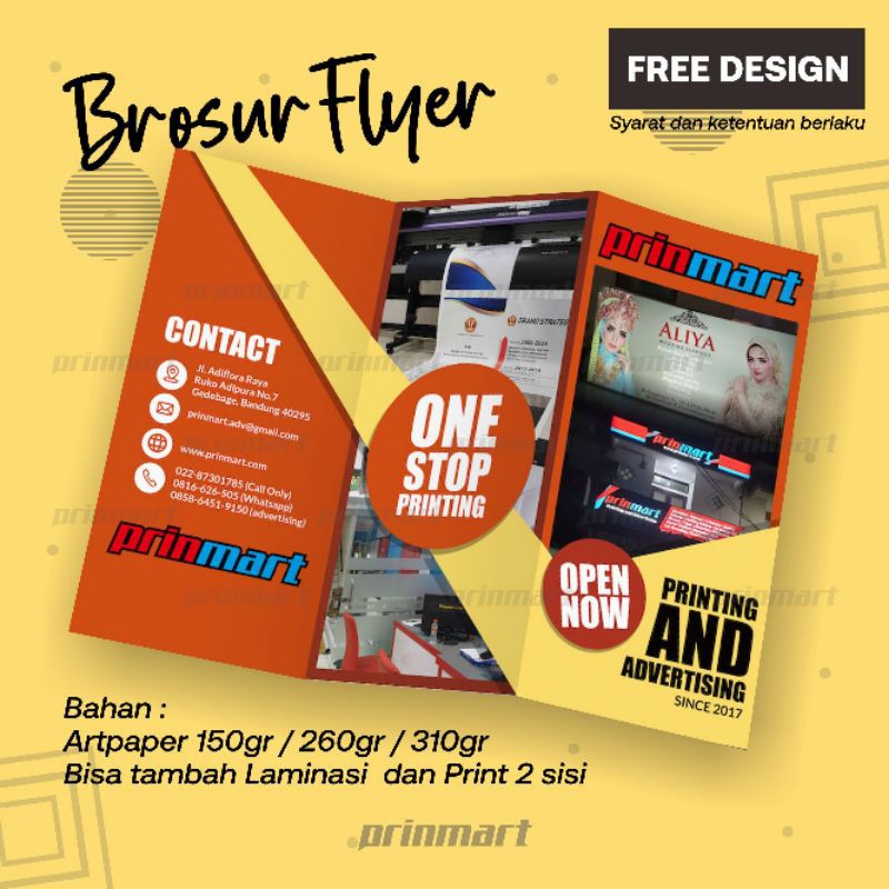 Cetak Brosur A5 Artpaper 150 GSM 500 Lembar Cetak Brosur Murah A5 Fullcolor BROSUR / FLYER