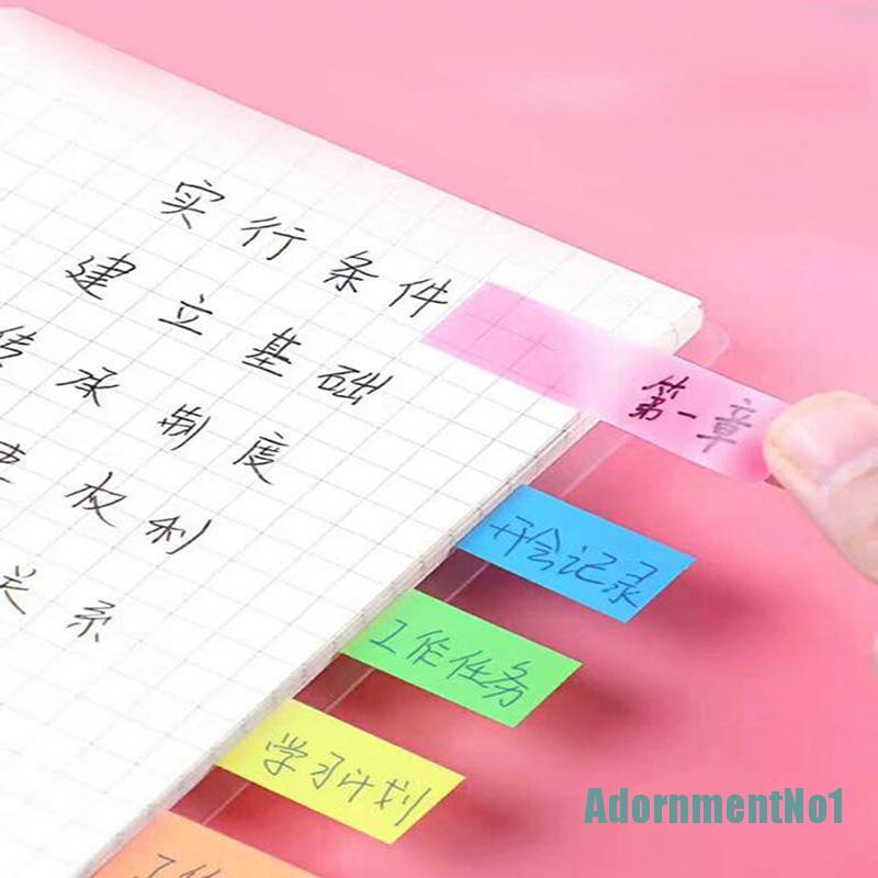 [AdornmentNo1]Colored Memo pad Lovely Sticky Paper Post it Note School Office Supplies