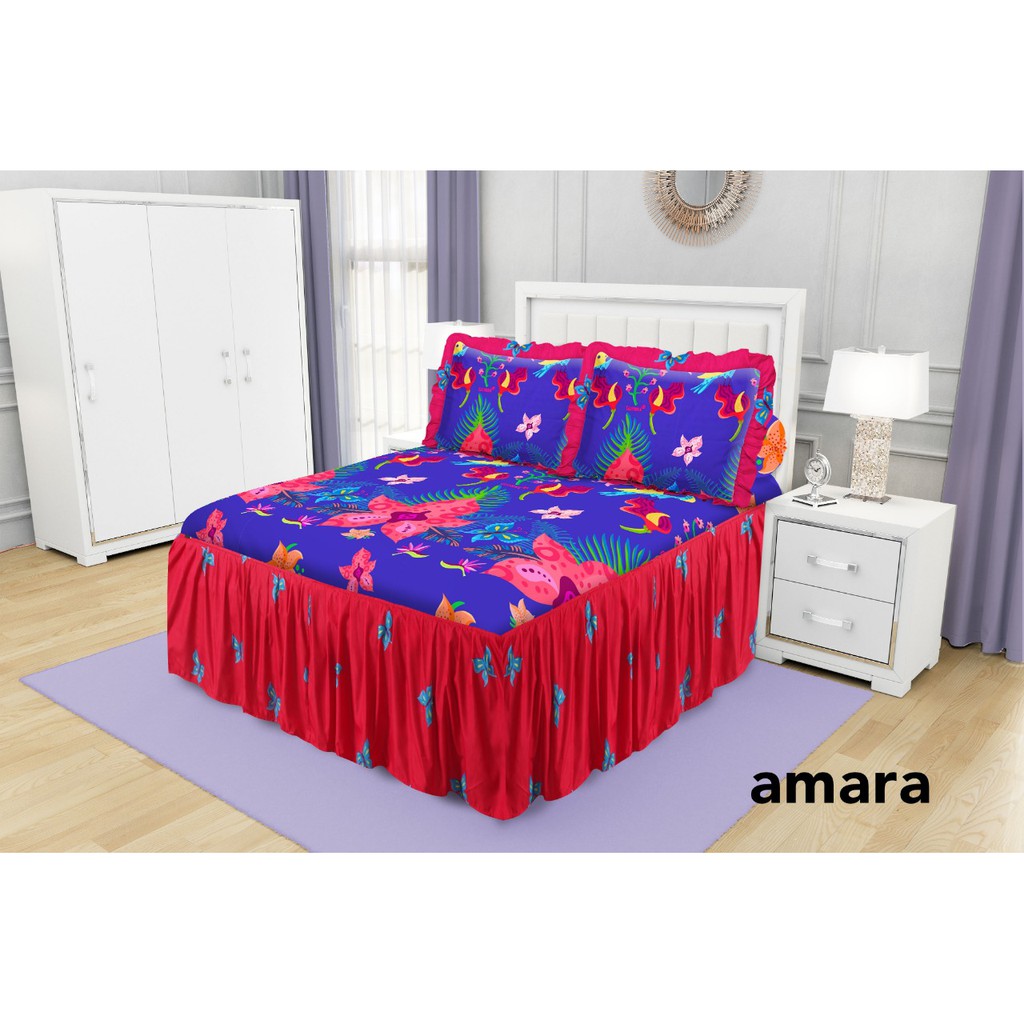 Sprei Rumbai King California Motif Amara | Shopee Indonesia