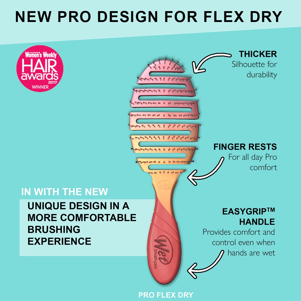 The Wet Brush Pro Flex Dry (Pink/Black) Sisir