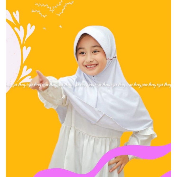 jilbab anak sekolah sd serut belakang 6-9thn