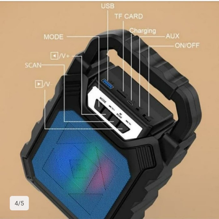 Speaker bluetooth portable jpj 668 free mic/speaker karaoke jpj 668