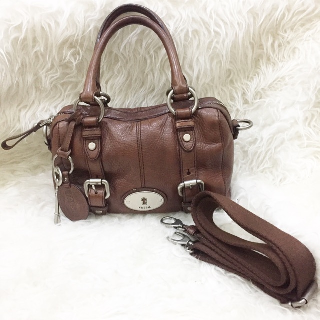 TAS FOSSIL MADDOX SATCHEL ESPRESSO SMALL