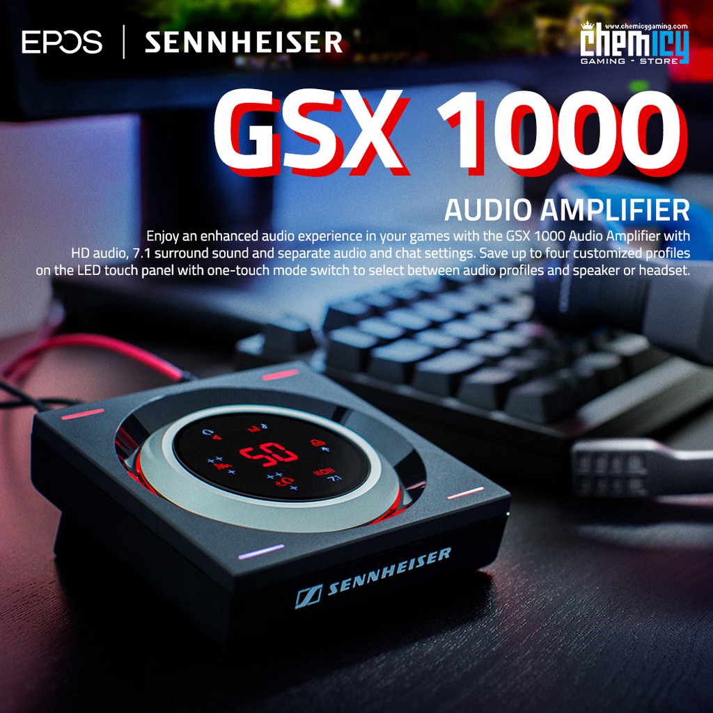 EPOS I Sennheiser GSX 1000 Gaming Audio Amplifier External Sound Card