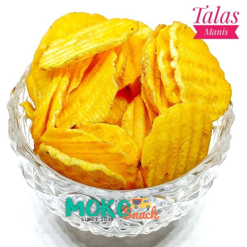 

TALAS MANIS GELOMBANG 250 GR / SNACK KILOAN /SNACK GURIH/ MOKO SNACK KILOAN