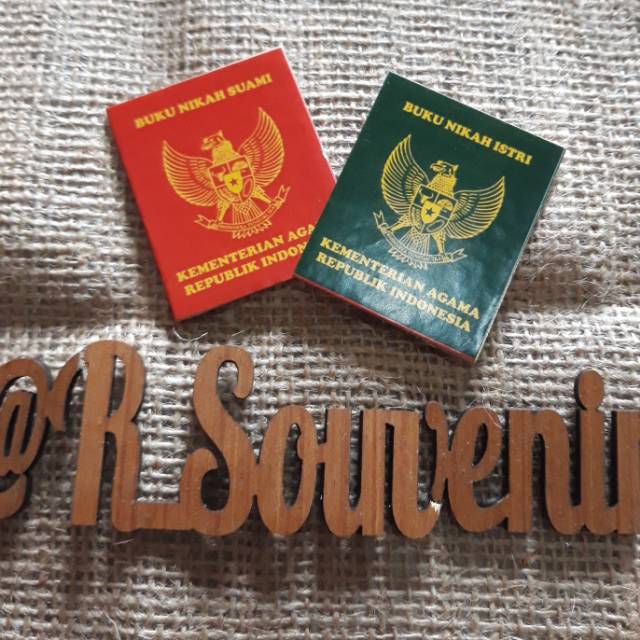 BAHAN MAHAR-Replika Buku Nikah Kecil dan besar