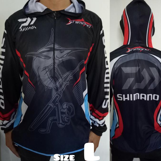 Produk Terlaris Kaos Baju Jersey Mancing Bertopi Shimano