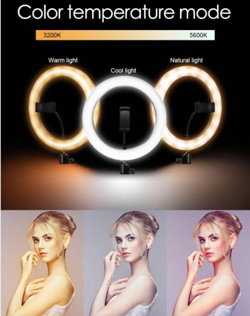 Medan Termurah Ringlight REMOTE Lampu Ring Light MUA LED 36cm 32cm 33cm 30cm 5600K Dimmable 30W 12&quot; 14&quot; 15&quot; 36 32