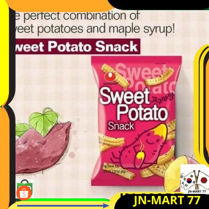 

MAKANAN KOREA/KOREAN FOOD/SNACK KOREA HALAL NONGSHIM KOREAN SWEET POTATO SNACK UBI KOREA IMPORT ORI