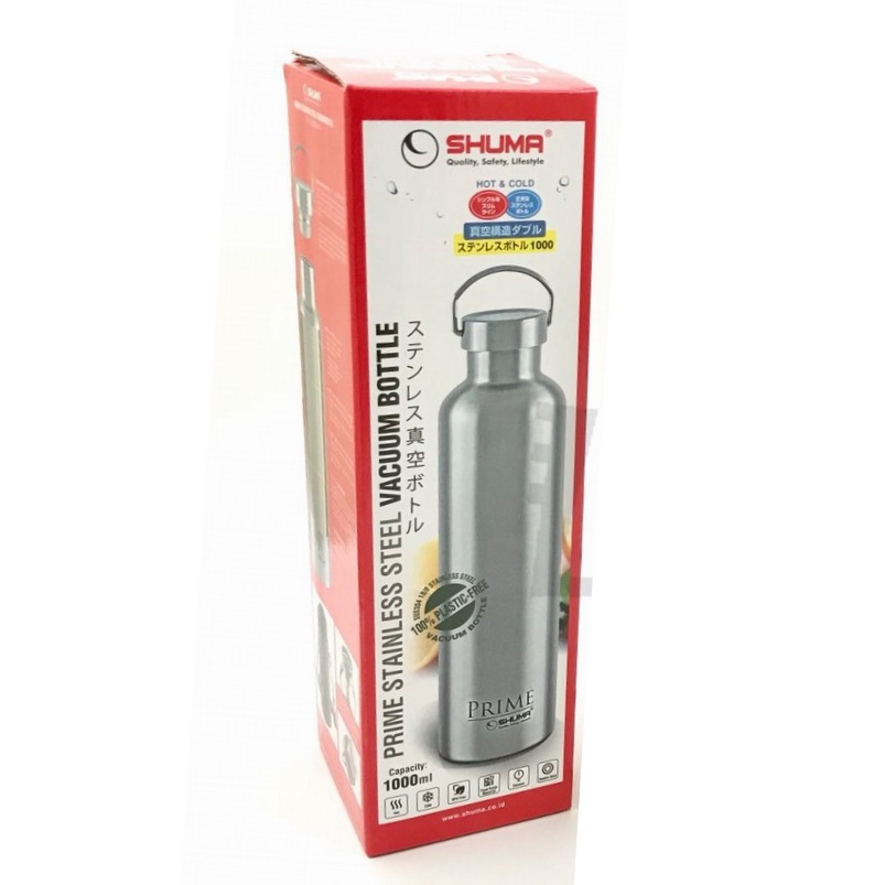 Shuma Prime 1000ml Botol Thermos Air Panas dan Dingin 1 Liter Stainless WHS