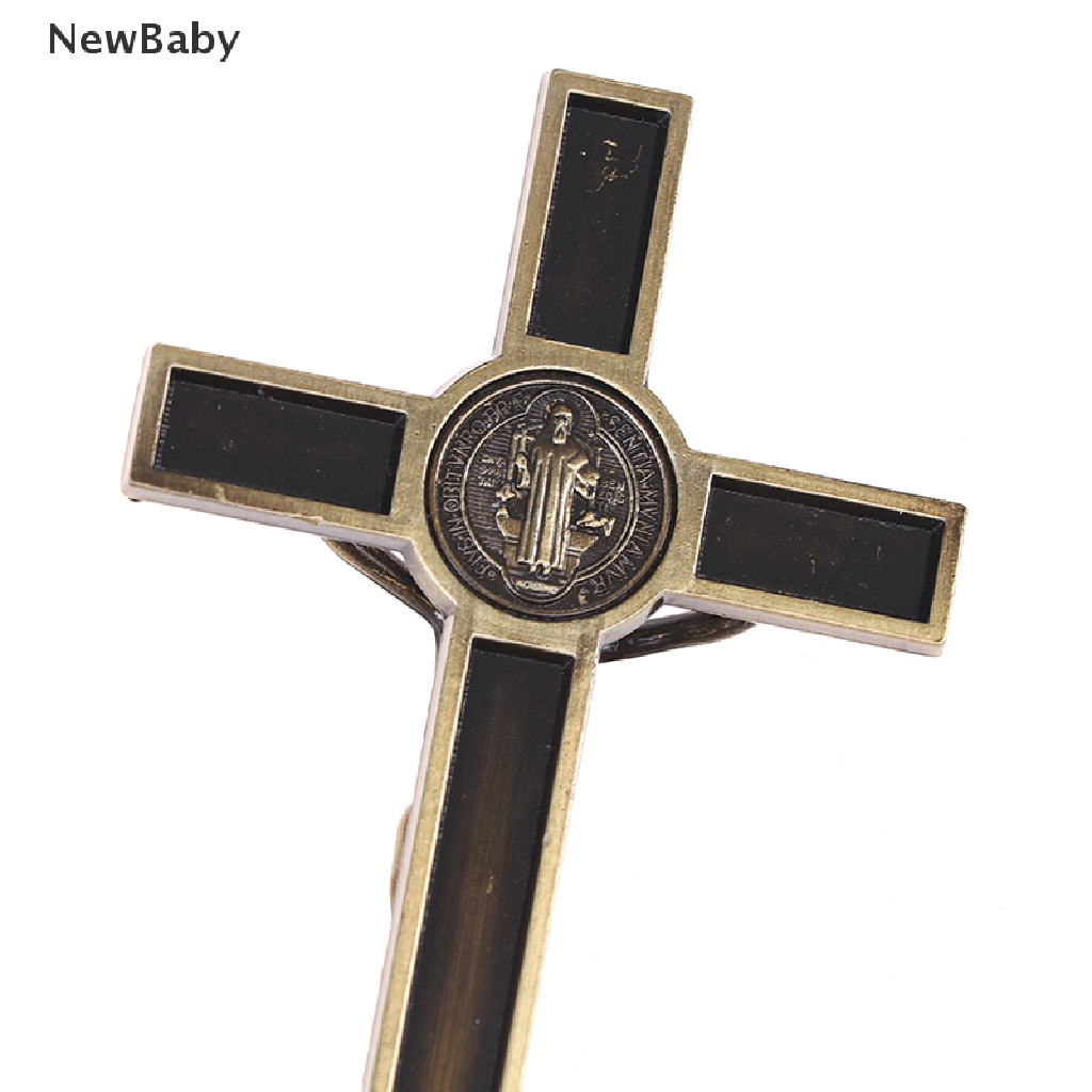 Newbaby 1Pc Kalung Rosario Desain Salib Yesus Gaya Katolik Untuk Dekorasi Gereja