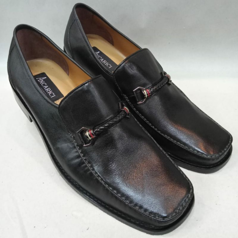 Sepatu Pantofel Pria Kulit Asli Merek Ancarici 5230