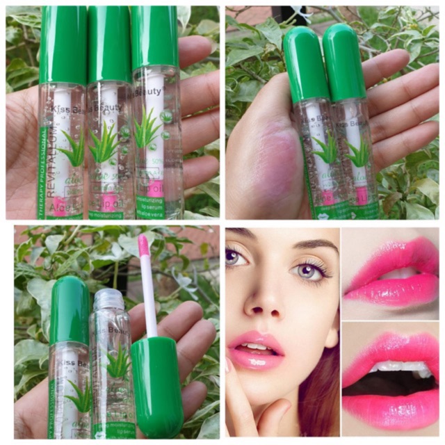 [ ECER ] KISSBEAUTY LIPGLOSS ALOEVERA &amp; HENGFANG GEL FLOWER