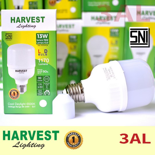 13W HARVEST LIGHTING Lampu Kapsul LED T-Bulb 13 watt Lampu Hemat Energi Original Bersertifikat SNI dan Bergaransi