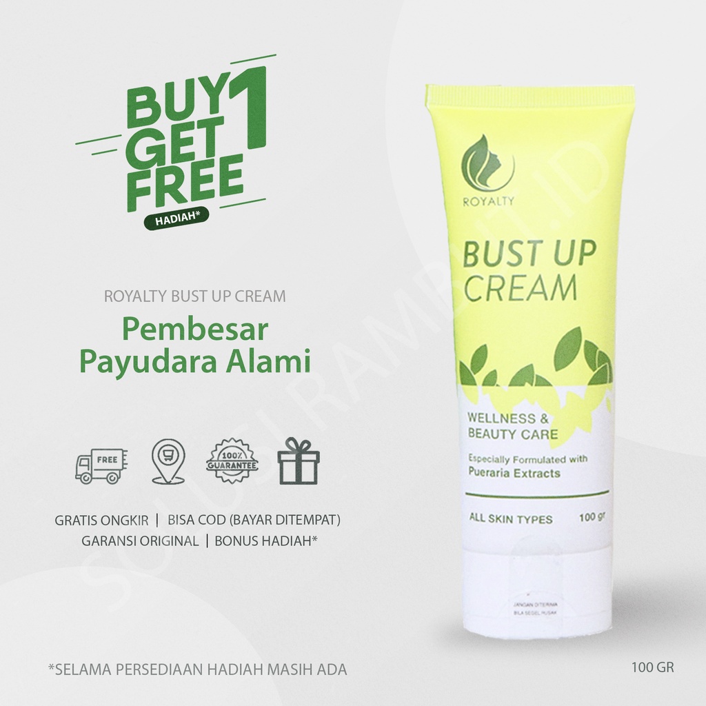 Cream Pembesar & Pengencang Payudara Permanen Alami - Royalty Bust Up