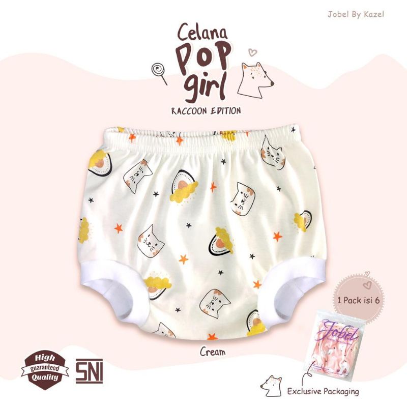 Jobel Celana Pop Girl Raccoon Edition (0 sd 24 bulan)