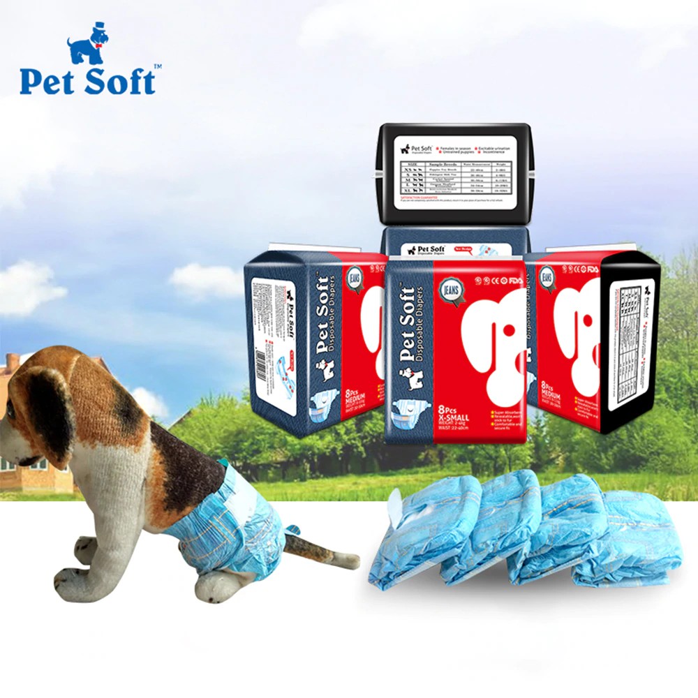 

PETSOFT Pampers Anjing Dog Disposable Diapers XLarge