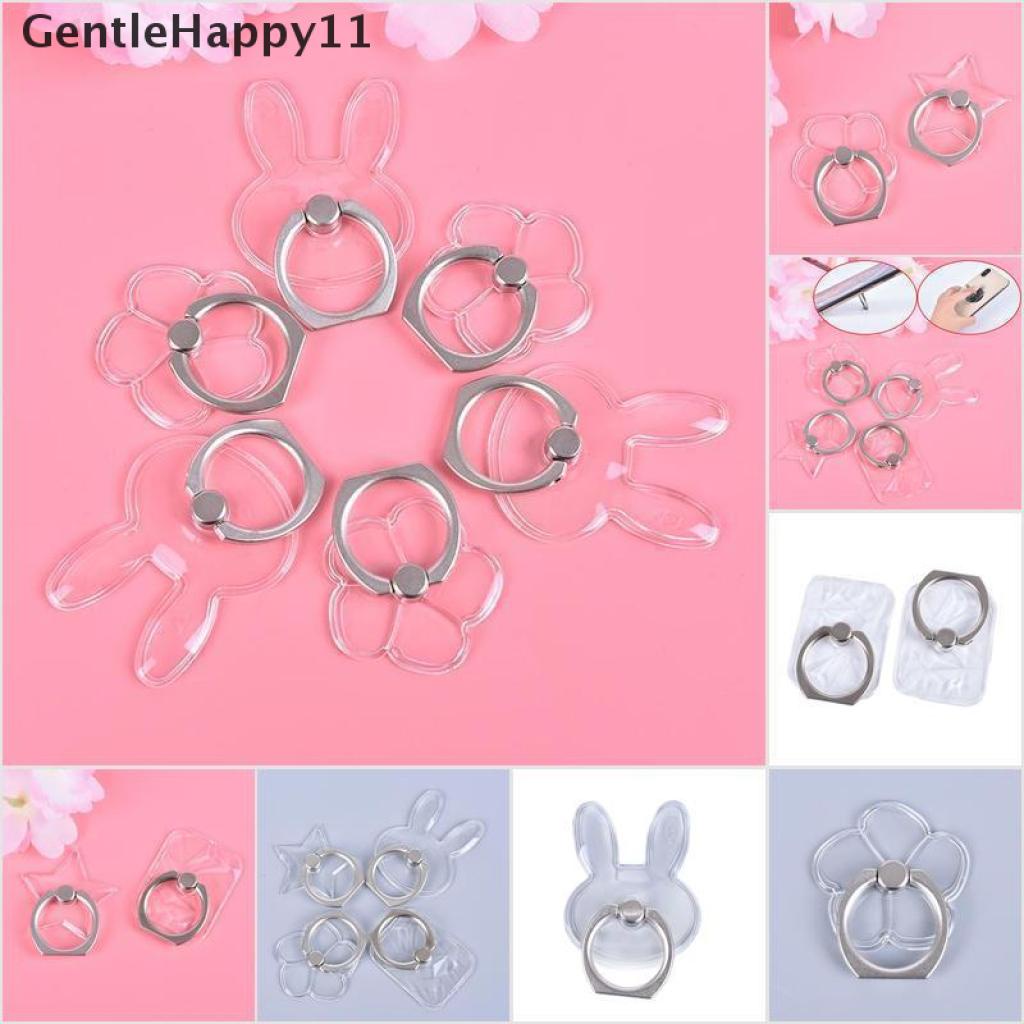 Gentlehappy Ring Stand Holder Hp Universal Transparan Bisa Berputar 360 °