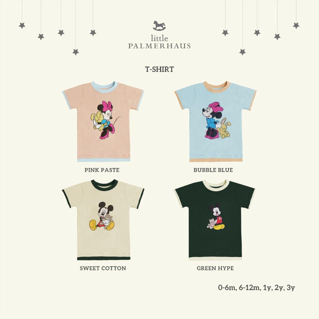 LITTLE PALMERHAUS (1pcs) Disney Jolly Mickey T-shirt Kaos Atasan Tshirt