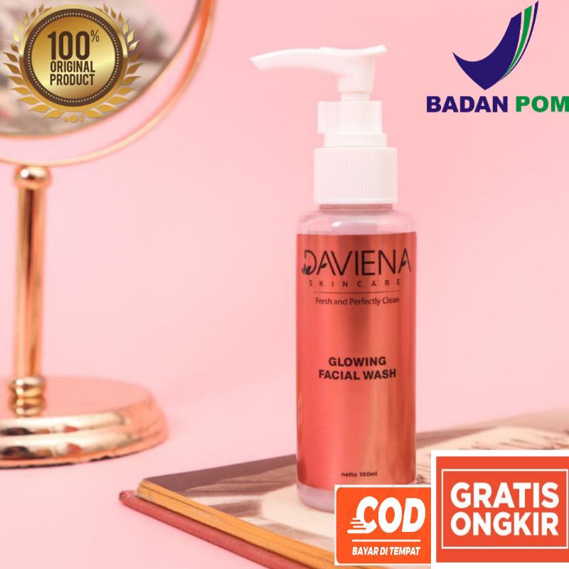 Facial Wash Foam Glowing Daviena Skincare Davienaskincareofficial Davina Devina Lampung Surabaya Jakarta Sabun Pencerah Pemutih Wajah Glowing Bpom Daviena Skincare