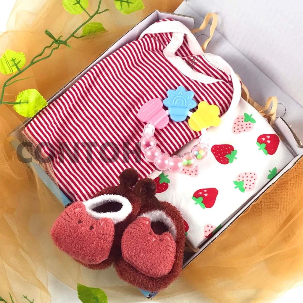 Simple Hampers Baby Gift Set / Kado Bayi Baru lahir Murah / Hamper Bayi Newborn