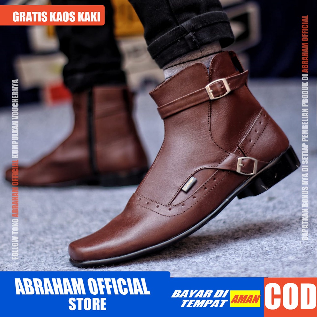 Sepatu Formal Pria Sepatu Casual Pria Kerja Kulit Asli Sepatu Pria Casual Pantofel Cowok / Cowo Ori