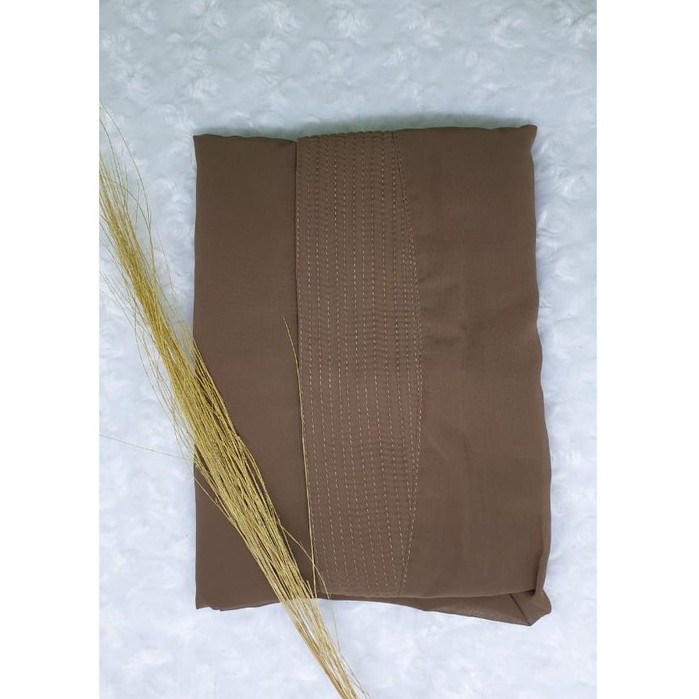 PROMO 9.9  Jilbab Instant Khimar Raudah Ouval Khimar Kancing 2 Layer / Jilbab Kancing 2 Layer-HAZELNUT